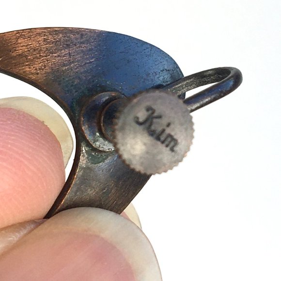 Vintage Kim Atomic Boomerang Brooch Pin and Earring Set - Picture 7 of 7